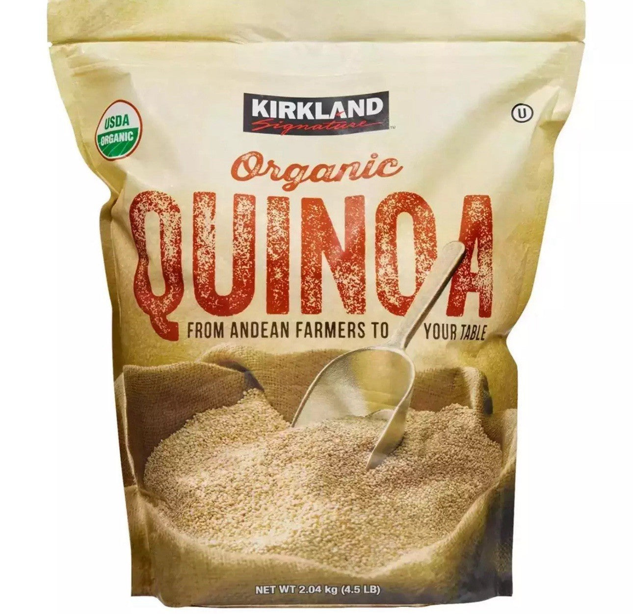 Kirkland Signature Organic Gluten Free Versatile Grain Quinoa Kosher Pack 2.04kg