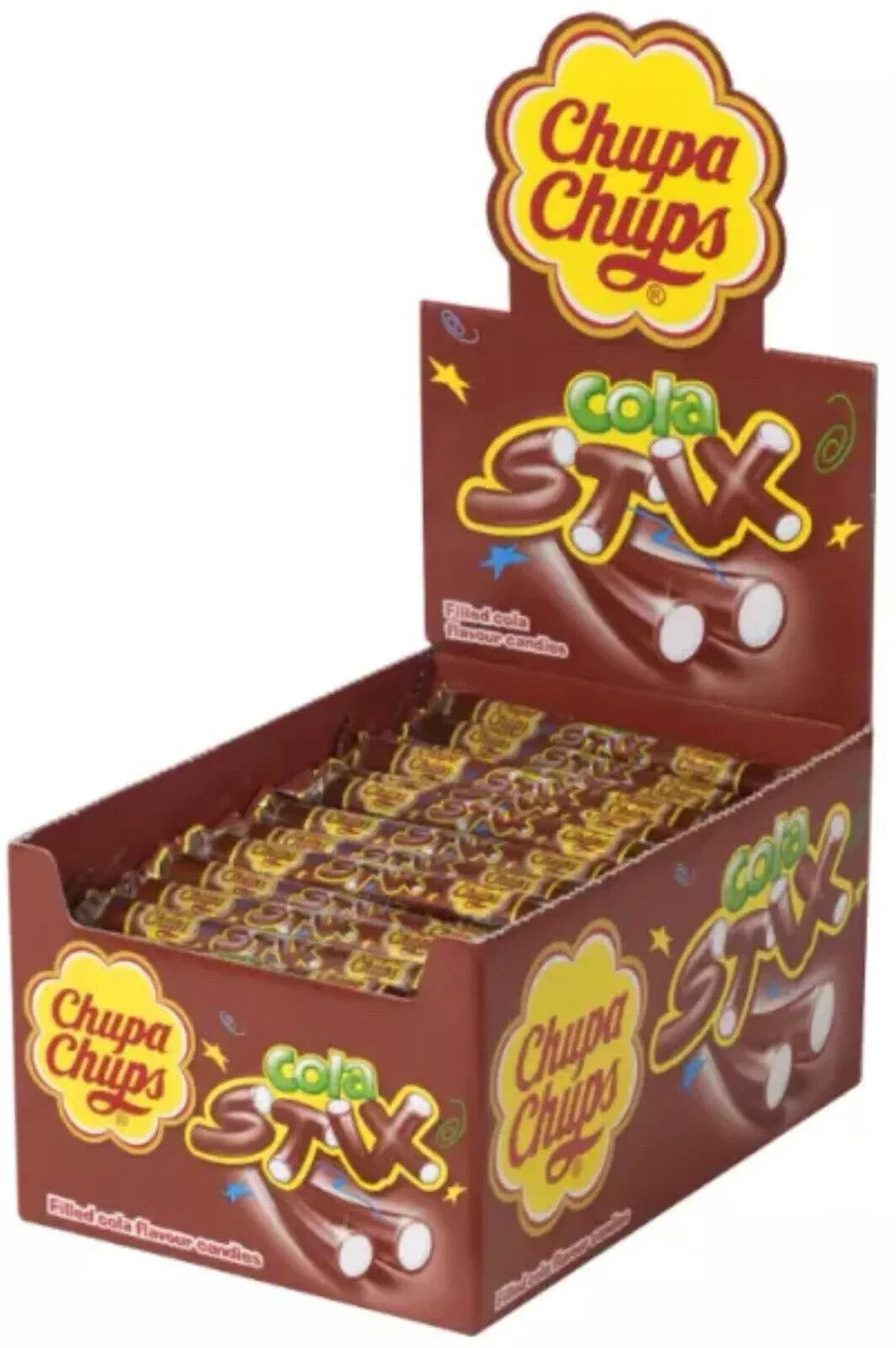 Cola Stix Chupa Chups 150 x 12g  Fruit Flavoured Stick Sweet Candy £18.99