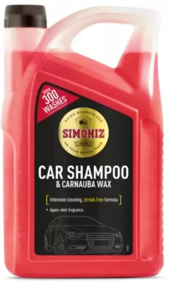 Simoniz Professional Car Wash Shampoo & Carnauba Wax 5L Over 300 washes 5 Litres