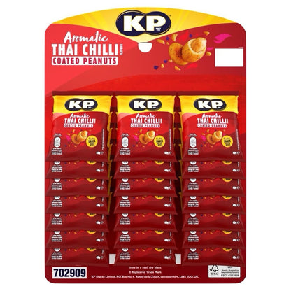 KP Aromatic Thai Chilli Coated Peanuts Pub Card 21x50g