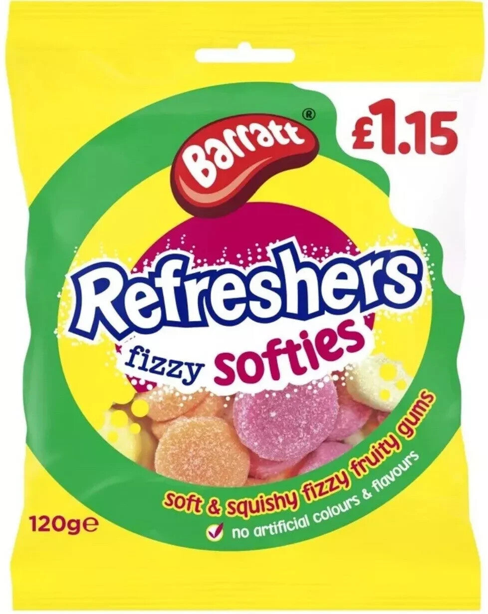 Candyland Refreshers Softies Full Case 12x120g Tracked Postage