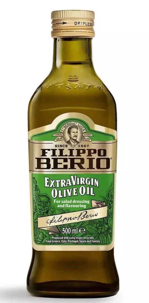 Filippo Berio Extra Virgin Olive Oil 100%Pure Flavour Dressing Bottles 6 x 500ml