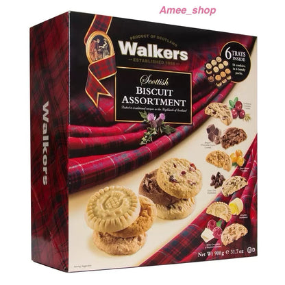 Walkers Short Shortbread Cookie Biscuits Assortment All Butter  Box 900g 6 Trays