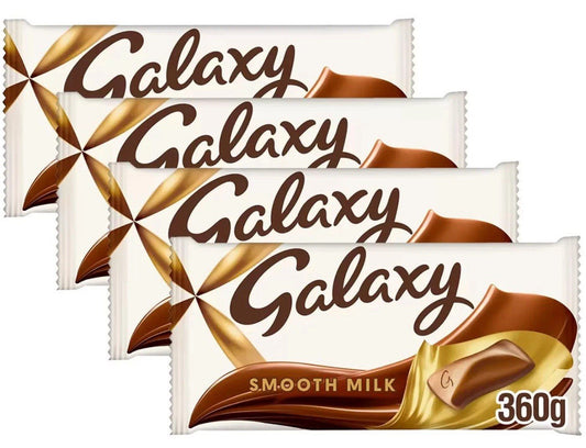 Galaxy Smooth Milk Chocolate Bar for Sharing, 360g | UK Mother's Day Gift Easter