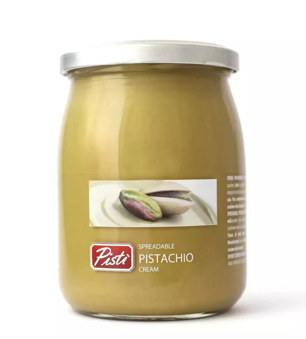 Pisti Sicilian Pistachio Cream Spread 600g - Spreadable Paste - Italian Recipe