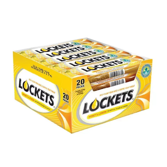 LOCKETS HONEY AND LEMON.PACK OF 20 ONLY £14.99