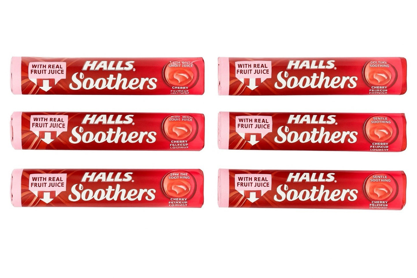 Halls Soothers Cherry Flavour 6 Pack 20 boxes 