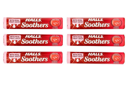Halls Soothers Cherry Flavour 6 Pack 20 boxes 