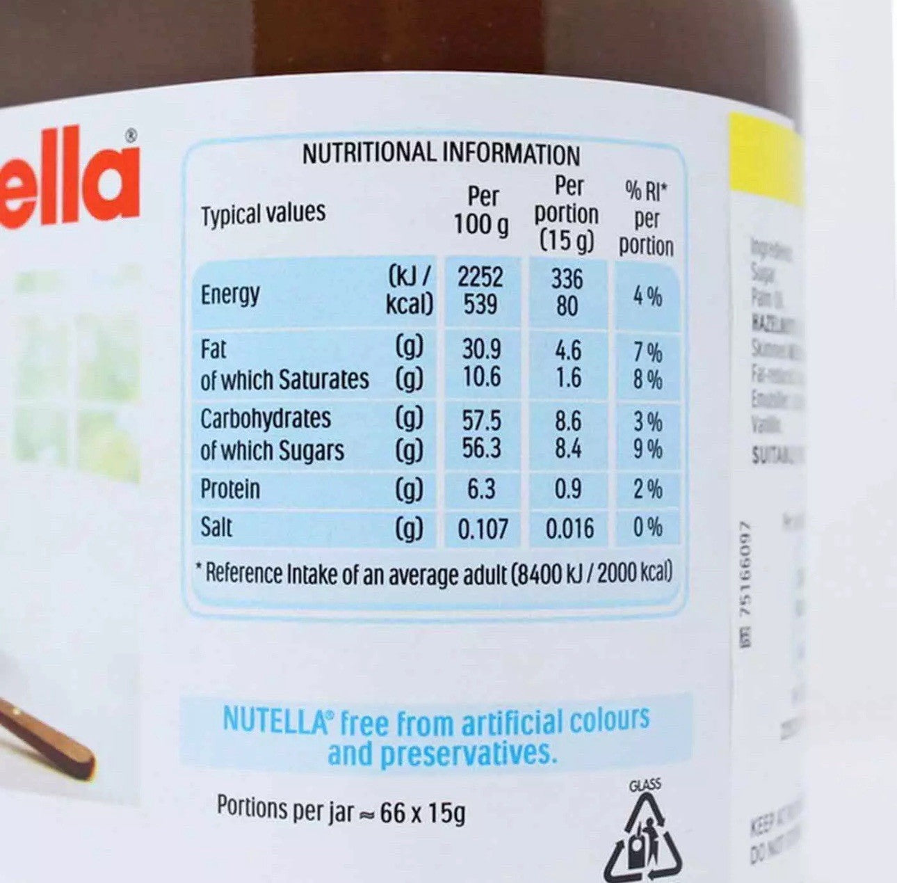 Ferrero Nutella Original Chocolate Spread Cocoa & Hazelnut Family Jar Pack 1kg