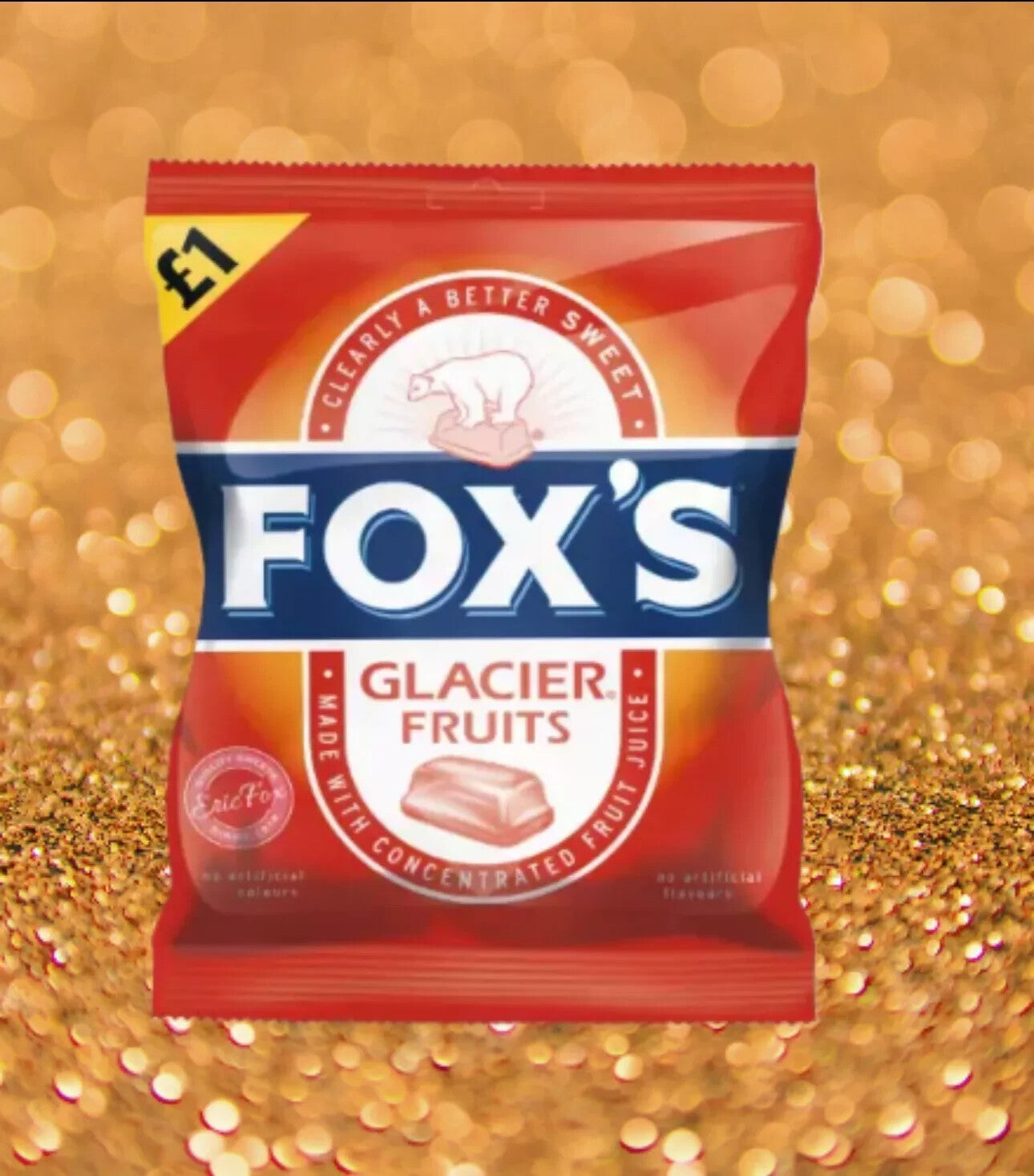 Full Box of 12 Bags Fox's Glacier Fruits Bag 100g £1 PMP REDUCED £11.99