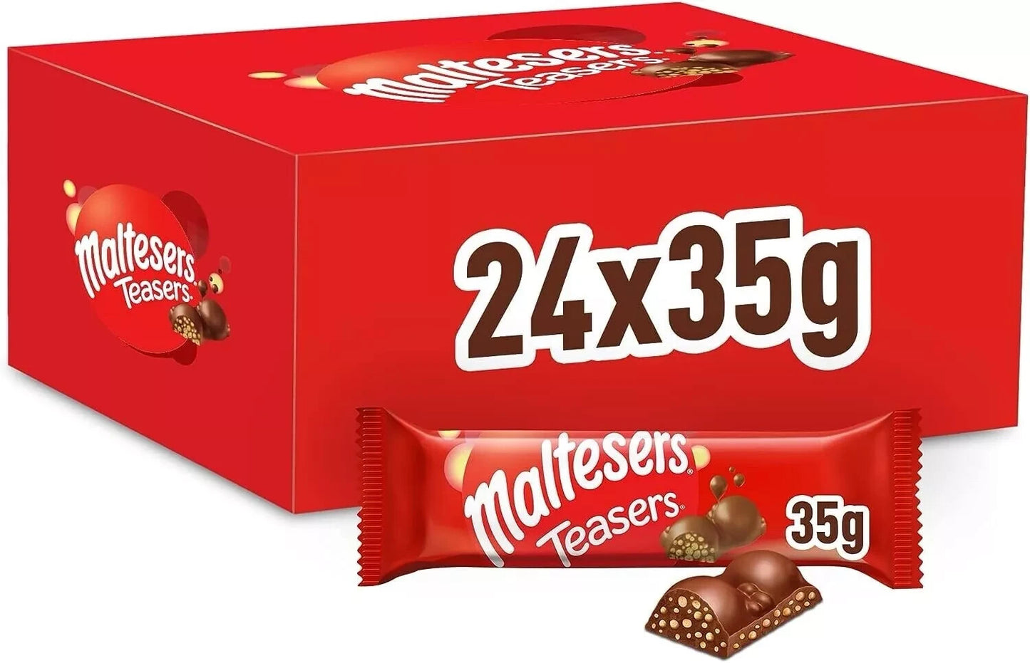 Maltesers Teasers Milk Chocolate & Honeycomb pack of 24 x35 g