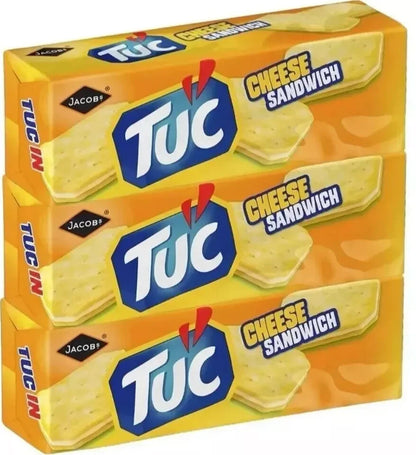 Jacob's Tuc Cheese Sandwich Biscuits 150g × 12 pack Suitable for Vegetarians
