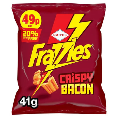 Smiths Frazzles Crispy Bacon Snacks 30 x 34g Bags
