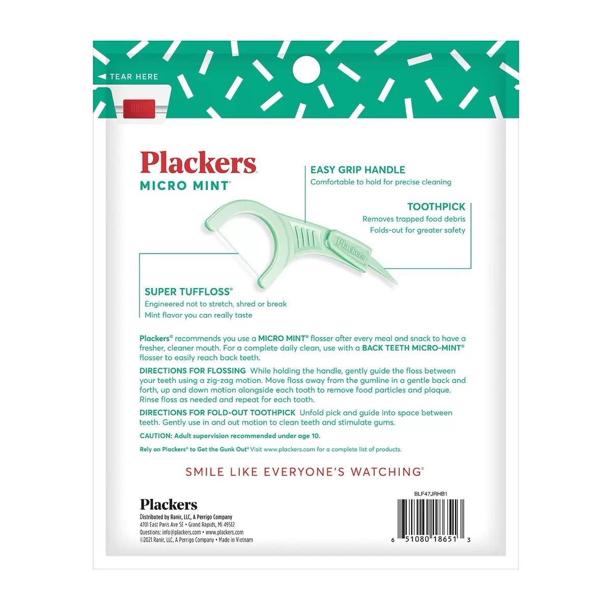 Plackers 600 x Micro Mint Dental Flossers With Toothpick
