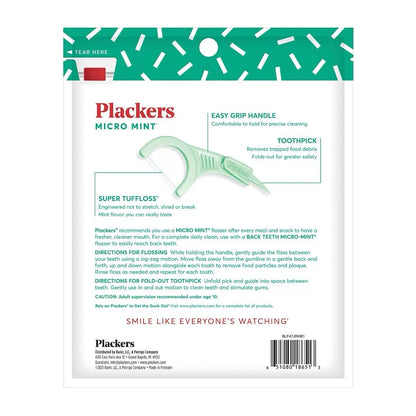 Plackers 600 x Micro Mint Dental Flossers With Toothpick