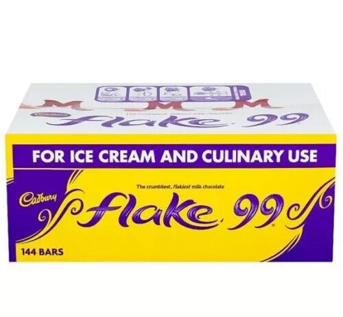 Bulk Box Of 144 Cadbury Flake 99 Bars 1.2Kg Ice Cream , Trifle Etc