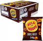 HULA HOOPS BBQ BEEF POTATO RINGS  34g  FULL BOX (PACK OF 32) ~Good