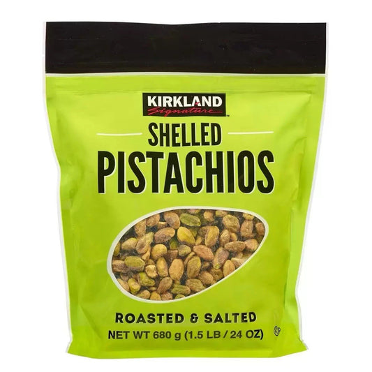Kirkland Signature Nuts Dry Roasted & Salted Shelled Pistachios Snack Pack 680g