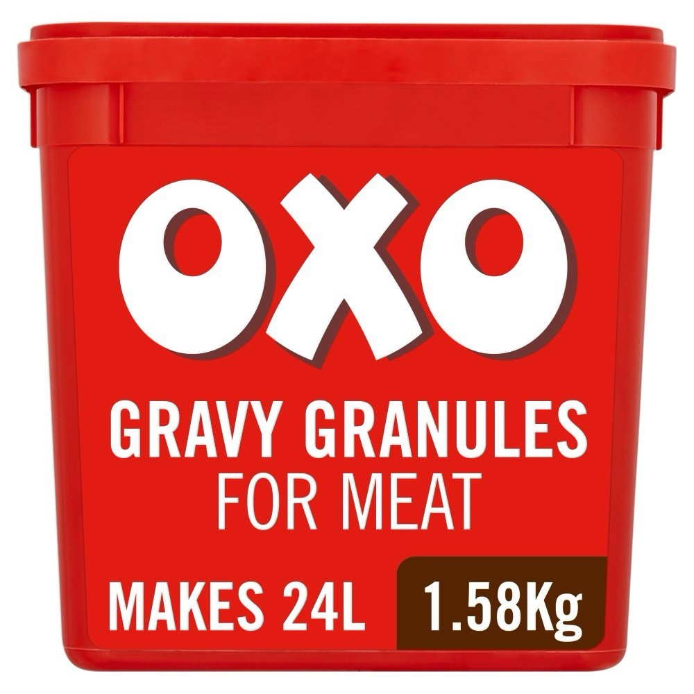 1.58Kg Beef Oxo Granules Tub  Ideal Gravy Stock Etc