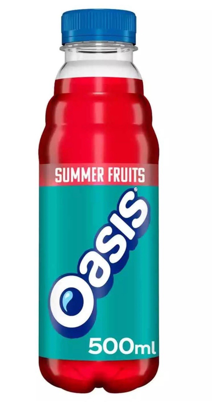 Oasis Summer Fruits Sport Bottles Refreshing Flavour Taste Set Pack 12 x 500ml