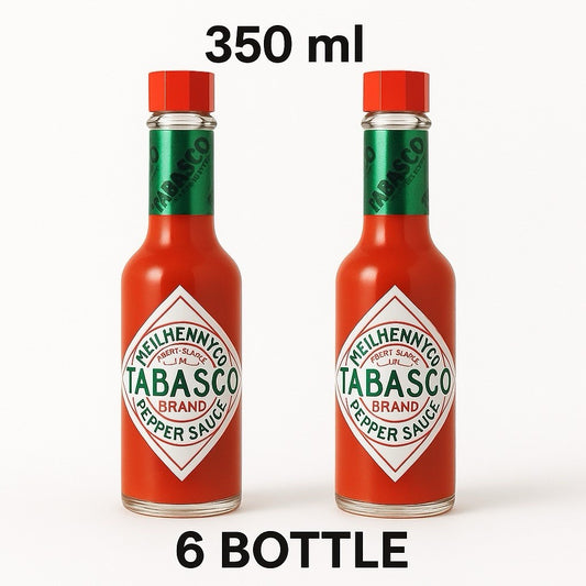 6 x 350ml  Original Mcilhenny Company Tabasco Pepper Sauce Large Bottles