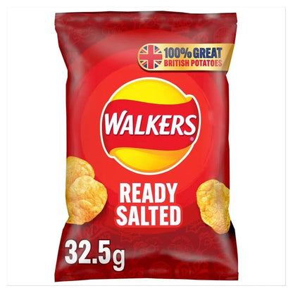 Walkers Ready Salted Crisps Box of 32 x 32.5g Full Box Tracked Delivery!!