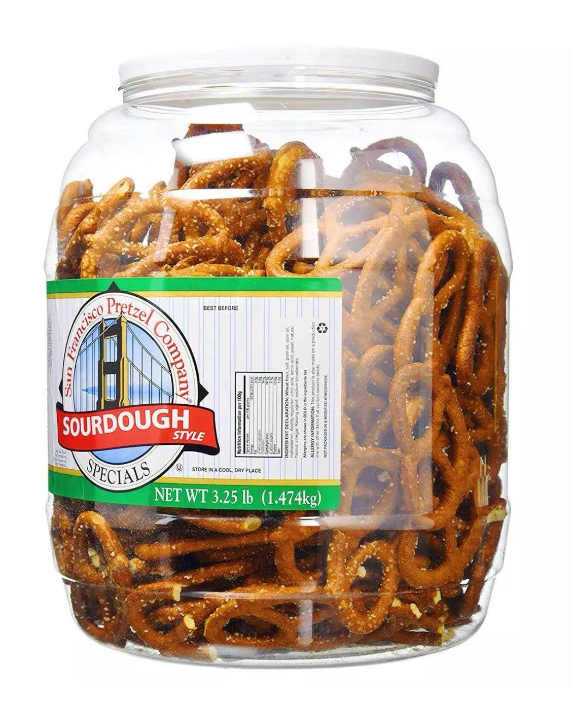 Sourdough Style Specials Pretzels San Francisco Pretzel Knots Jumbo Jar 1.47kg