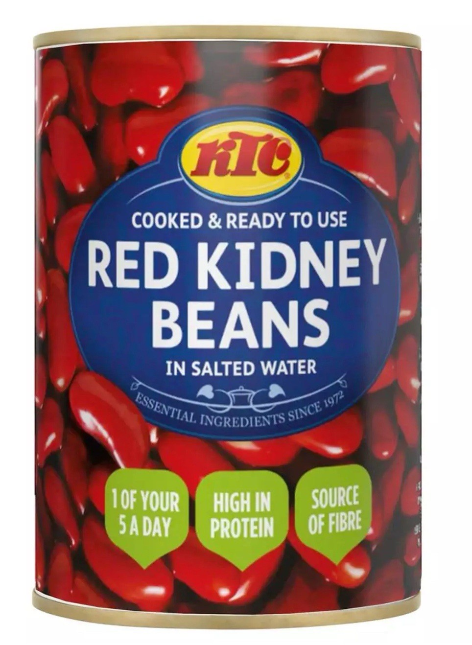 KTC Red Kidney Beans in Salted Water Cooked Ready to Eat Tin Cans Pack 12 x 400g