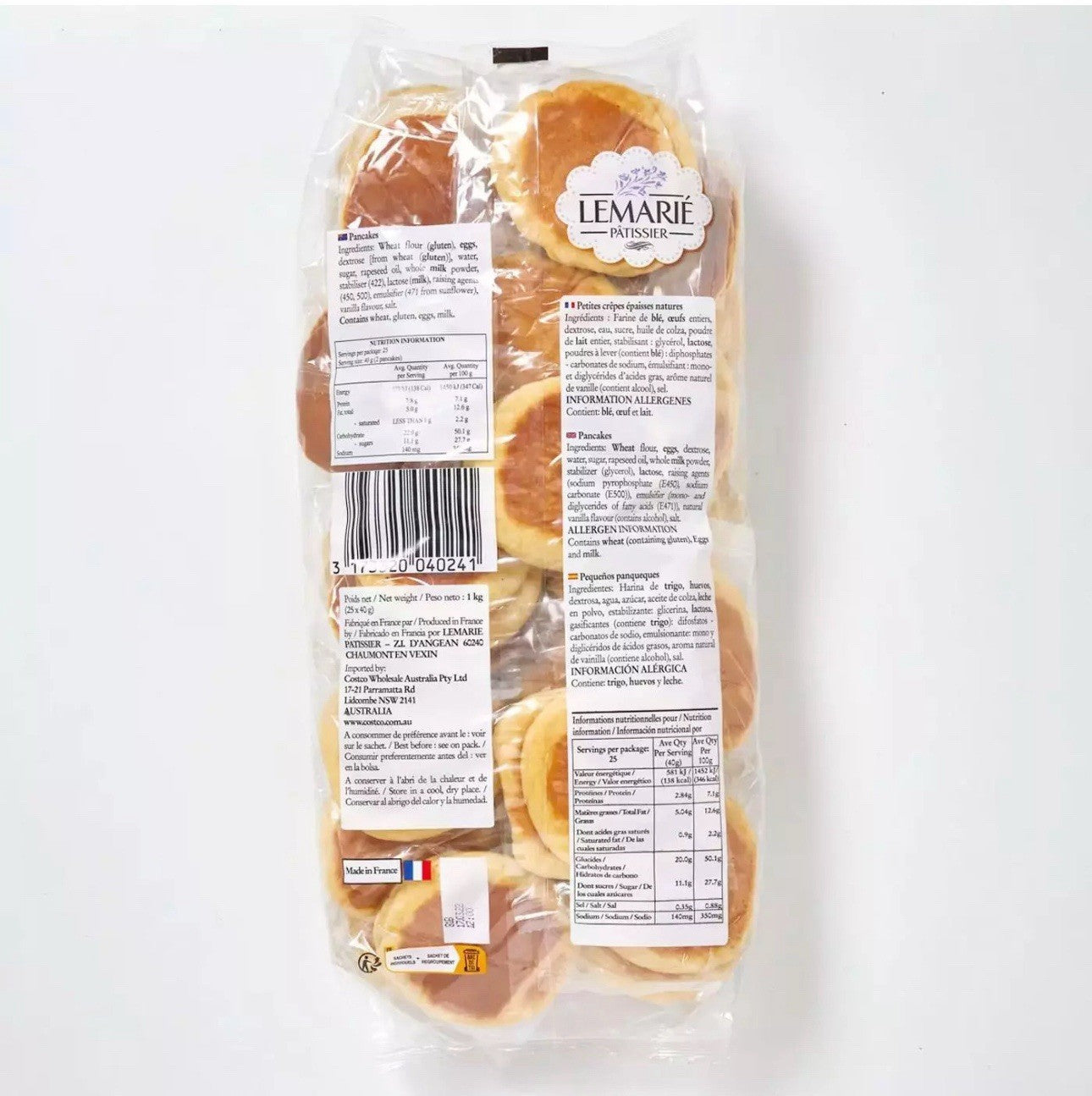 Lemarie Patissier American Style Panqueques Mini Pancakes Treat 2Pcs Pack 50x20g