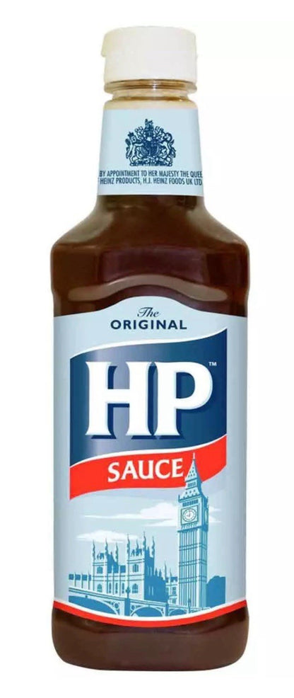 HP Brown Sauce Original Meat Spice Rich Tangy BBQ Rich Flavour Taste Pack 2x600g