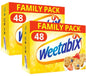 Weetabix Pack of 2 x 48 Wholegrain Wheat Vegans Vegetarians High Fibre Low Sugar