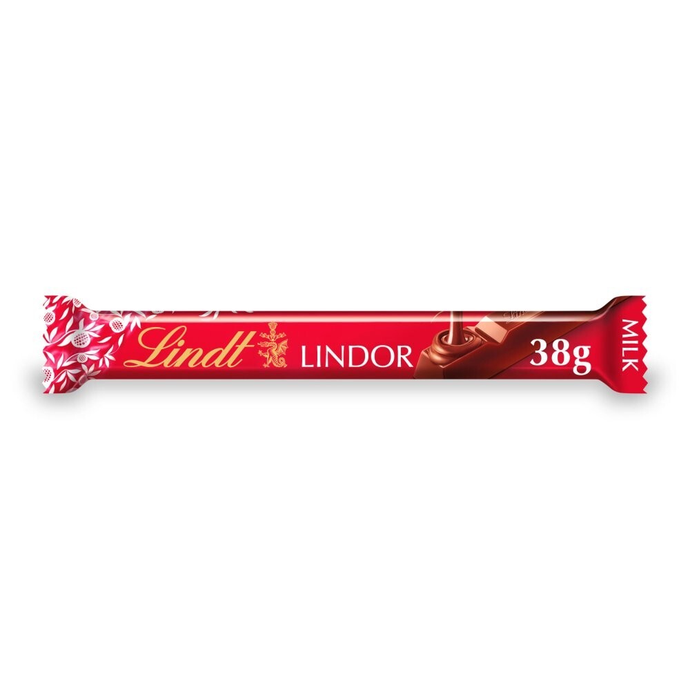 24 X LINDT LINDOR MILK CHOCOLATES TREAT BAR 38g
