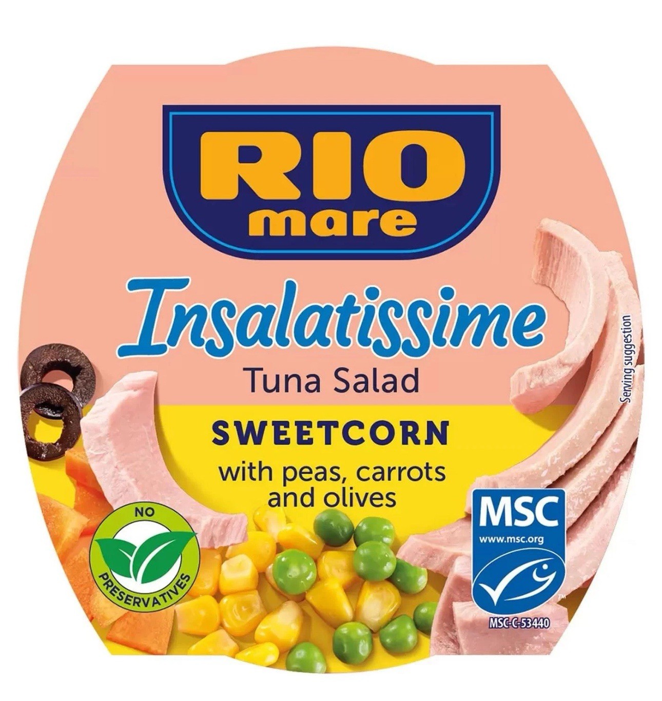 Rio Mare Insalatissime Sweetcorn & Tuna Salad Tasty Ready Eat Fish Pack 4 x 160g