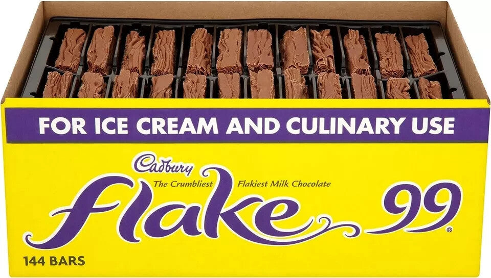 Bulk Box Of 144 Cadbury Flake 99 Bars 1.2Kg Ice Cream , Trifle Etc