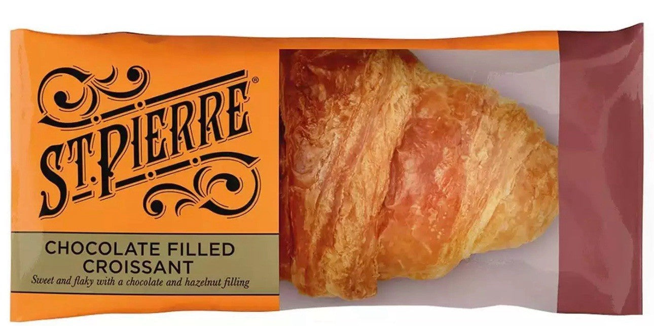St. Pierre Chocolate & Hazelnut Filled Croissant Packets Kids Snack Pack 16x55g