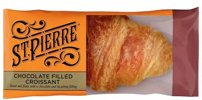 St. Pierre Chocolate & Hazelnut Filled Croissant Packets Kids Snack Pack 16x55g