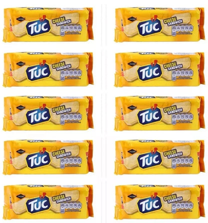 Jacob's Tuc Cheese Sandwich Biscuits 150g × 12 pack Suitable for Vegetarians