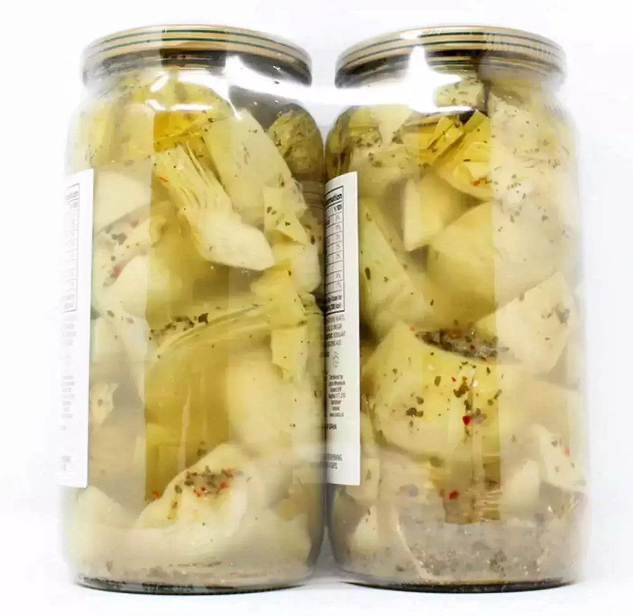 Kirkland Signature Artichoke Hearts Marinated in Vinegar & Oil Jar Pack 2 x 935g