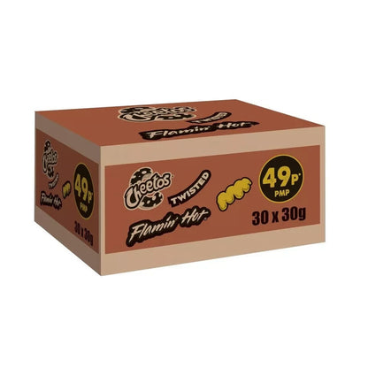 Full Box of 30 Cheetos Flamin' Hot Flavour Corn Snacks 30g Bags Only £13.99