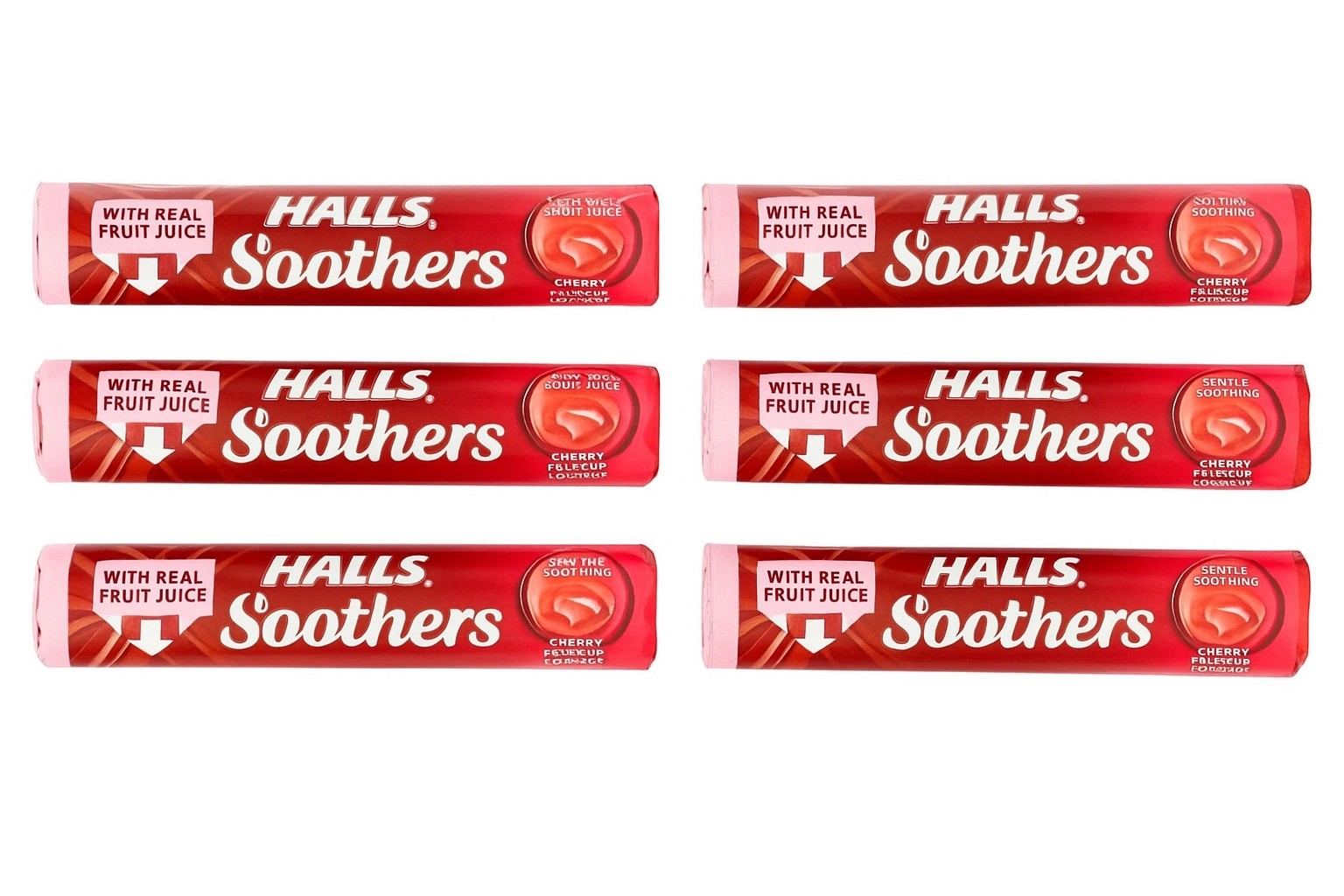 Halls Soothers Cherry Flavour 6 Pack 20 boxes 