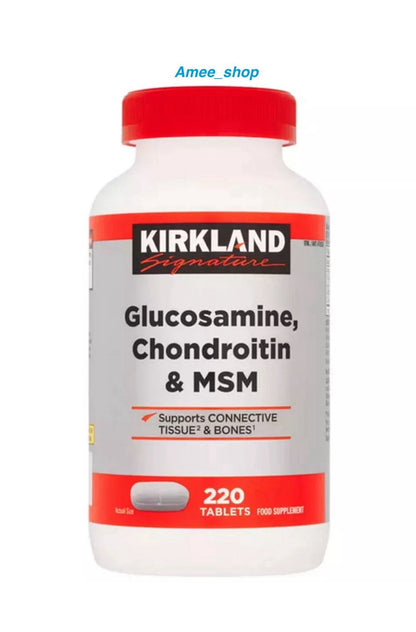 Kirkland Signature Glucosamin  Chondroitin & MSM Vitamin Supplement  220 Tablets