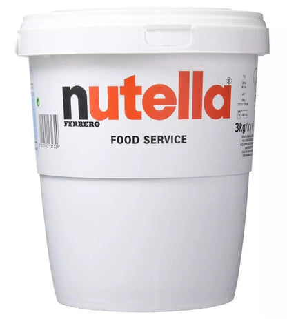Ferrero Nutella Chocolate Hazelnut Spread with Cocoa Food Service Large Tub 3kg