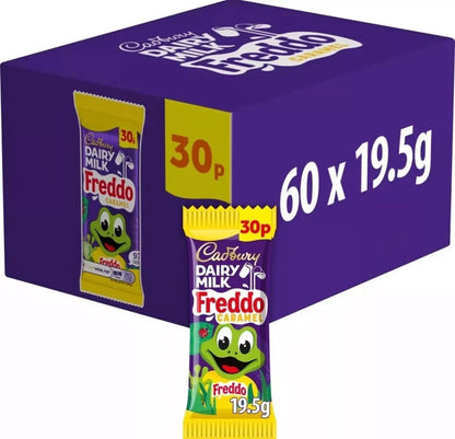 Cadburys Dairy Milk Freddo Caramel Box of 60 19.5g Bars, Only  £18.99