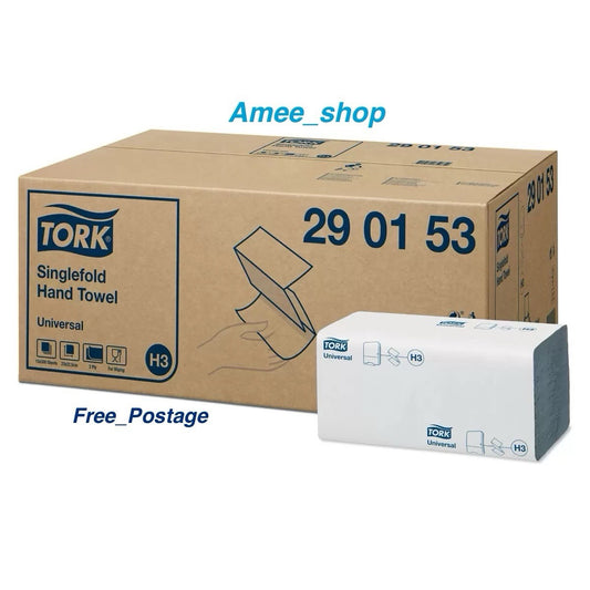 Tork Hand Paper Towels Single Fold 2 Ply Universal Zig Zag 4,500 Sheets White H3