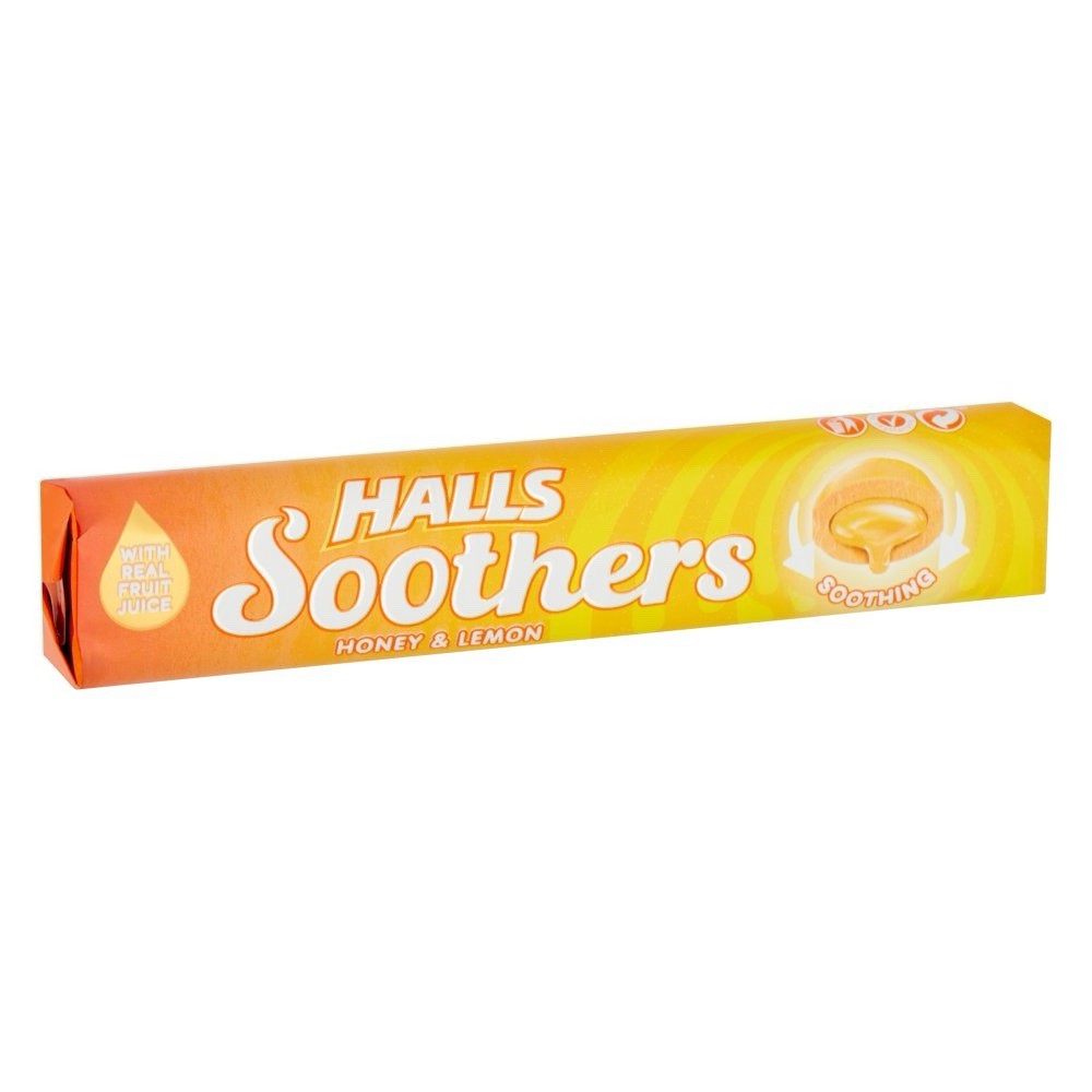20 x Halls Soothers Lozenges - Honey & Lemon Flavour with Liquid Centre