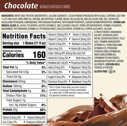 Premier Protein Chocolate Flavour Drink Shakes Low Sugar & Fat Pack 12 x 325ml