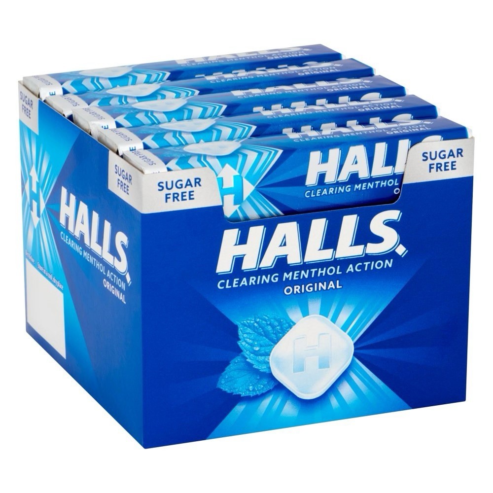 Halls Original Mentho - Lyptus Throat Lozenges Stick {Pack of 20} Sugar Free