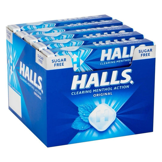Halls Original Mentho - Lyptus Throat Lozenges Stick {Pack of 20} Sugar Free