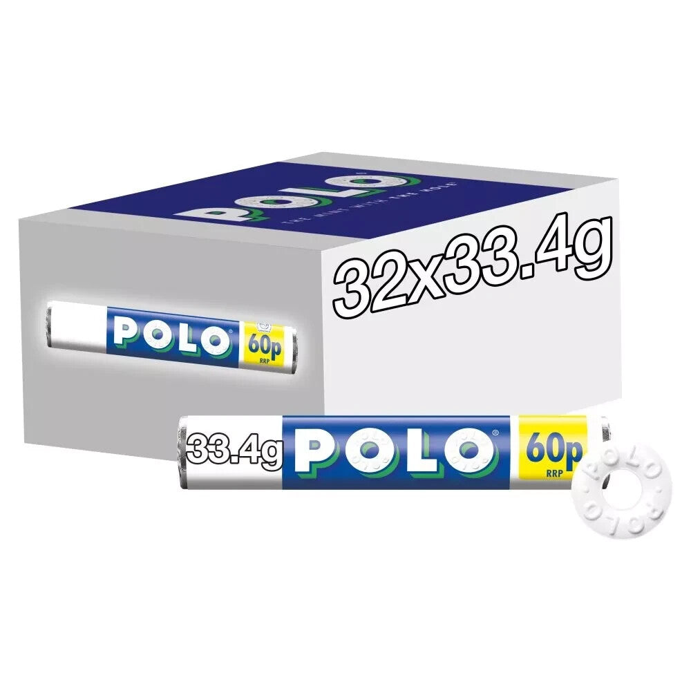 Full Box of 32×33g Sugar Free Polo Mints Tracked P&P Only £18.99