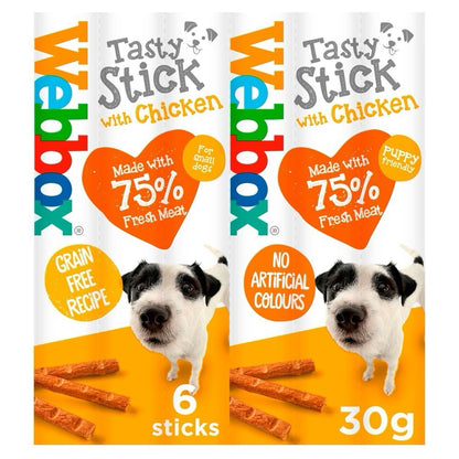 Webbox Dogs Delight Sticks Tasty Chicken Large/Giant Breed 18 x 5 (90 Sticks) 